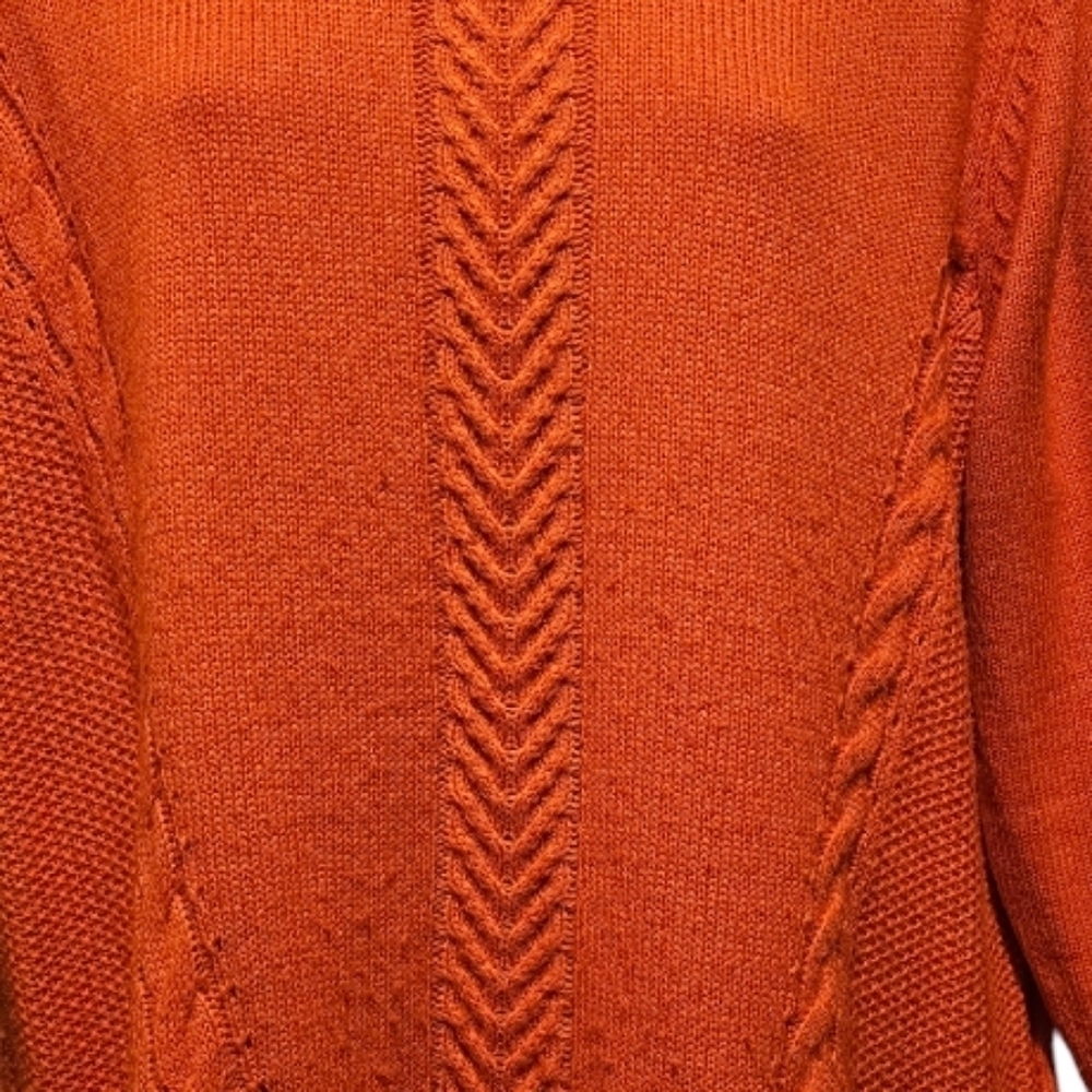 NY&CO Women's Orange Sweater, Sz XL - Picture 6 of 7